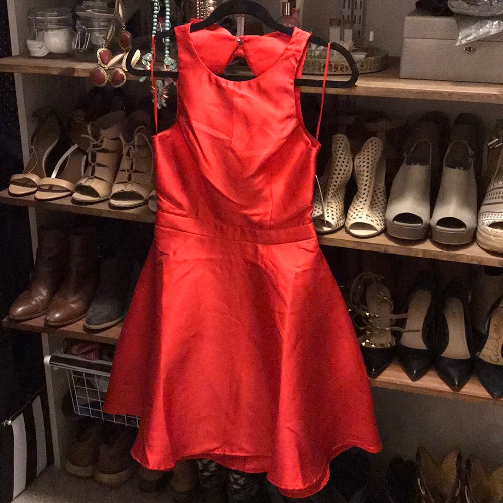 NWT Red Dress Boutique Red Dress with Open Back